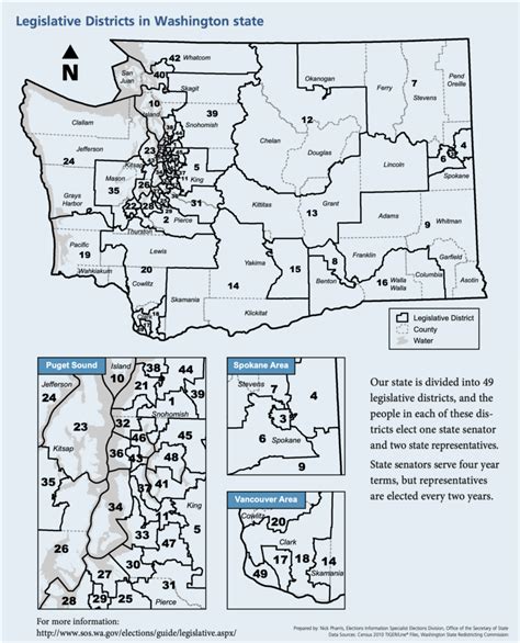 The 49 Legislative Districts Of Washington State Teach With Tvw