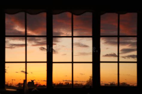 Sunset Through Window Stock Image Image Of Beautiful 32215735