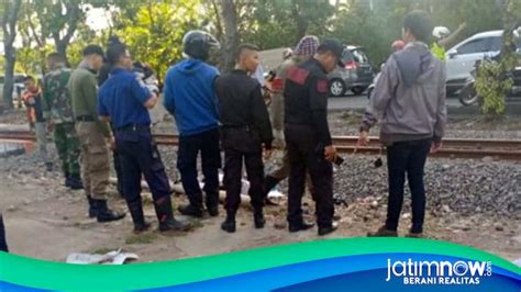 Diduga Bunuh Diri Pria Ini Tewas Tabrakkan Diri Ke Kereta Di Surabaya