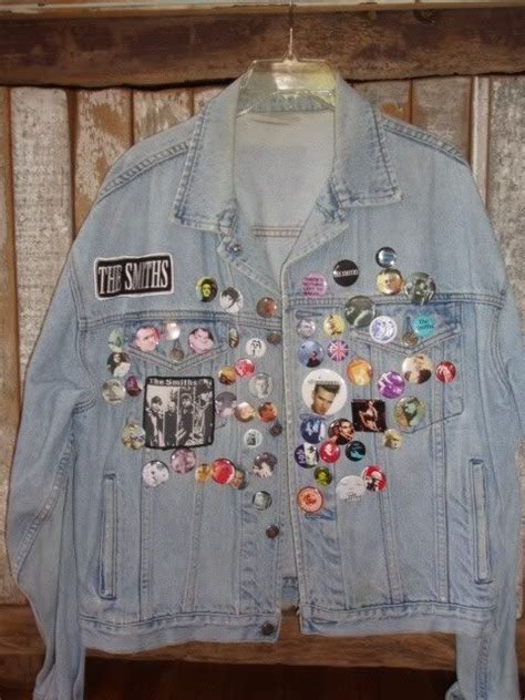 Jean Jackets With Buttons Of All Of Your Favorite Bands Or Sayings
