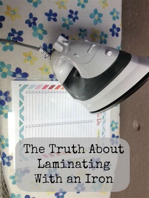 Start in the middle and work to one side, then do the other side. Laminate With an Iron: Epic Pinterest Fail | Laminating crafts, Laminating paper, Laminate