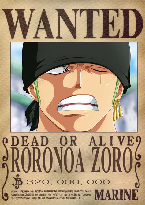 Wanted dead or alive poster illustration, united states western wanted dead or alive film television, poster transparent background png clipart. Zoro Dressrosa Wanted Poster by OliverLastra23.deviantart ...