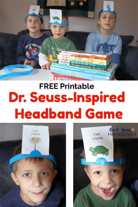 Free Dr Seuss Inspired Headband Game For Interactive Fun Dr Seuss