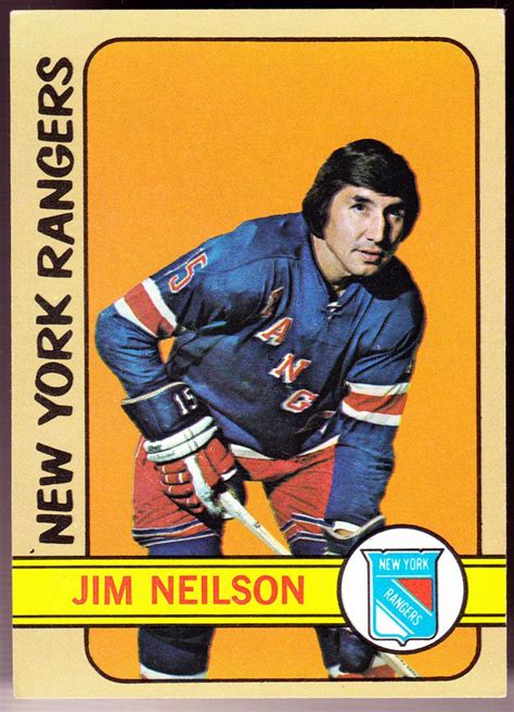 New York Rangers 1972 73 Topps Jim Neilson Exnm Condition Free