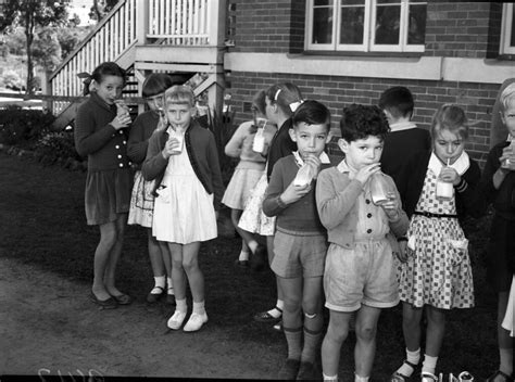 This method was adopted in other cities and even in other industries. Free school milk distribution at Newmarket State School, B ...