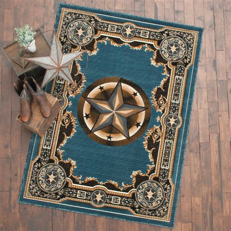 Western Star Chocolate Rug 8 X 10 Lone Star Western Decor