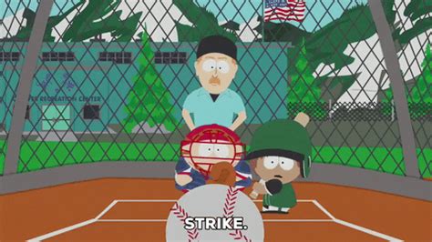 The boys are celebrating not having to play baseball for another year when they find out they've made the finals. Eric Cartman Baseball GIF by South Park - Find & Share on ...