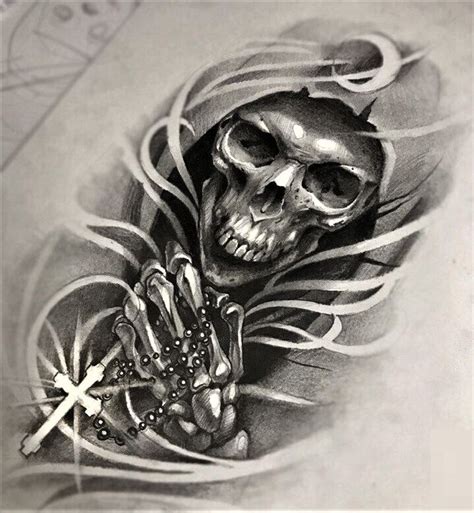 Here we sort listed top 30 grem reaper tattoos designs. "The Grim Reaper with Rosary Beads" Tattoo Design | Tattoo ...