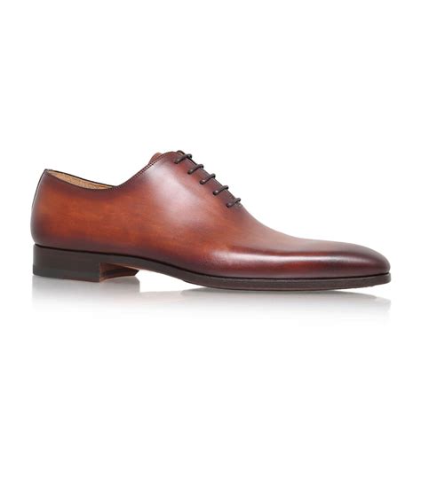 Lyst Magnanni Shoes Wholecut Oxford Shoe In Natural For Men