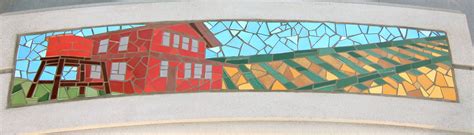 Mosaic Bench By Rachel Rodi At Danville Cas Railroad Plaza Public