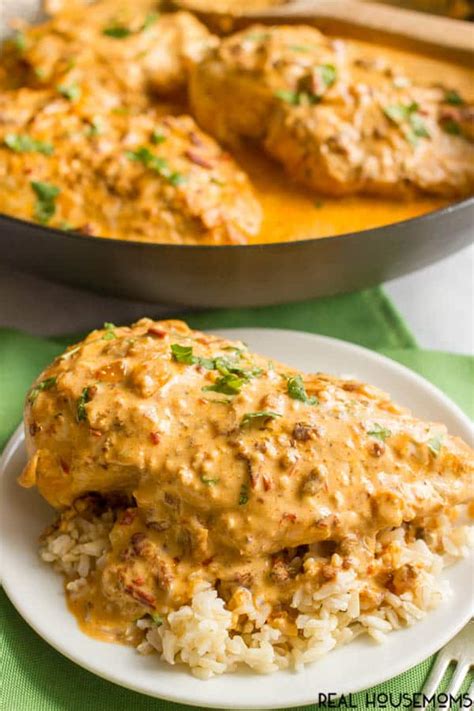 This link is to an external site that may or may not meet accessibility guidelines. Creamy Chipotle Chicken Recipe - Real Housemoms