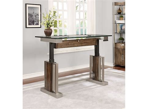 Find the perfect sit and stand desks at hayneedle, where you can buy online while you explore our room designs and curated looks for tips, ideas & inspiration to help you along the way. SOHO 66" Sit'n Stand Adjustable Height Desk with Glass Top ...
