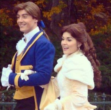 Belle And Prince Adam In Disneyland Disneyland Couples Disney Face