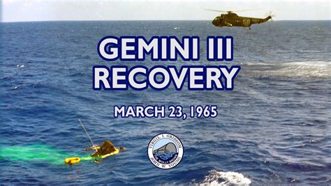 Gemini 3 Recovery Splashdown Gus Grissom John Young Uss Intrepid