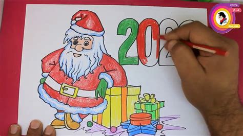 رسم بابا نويل للاطفال