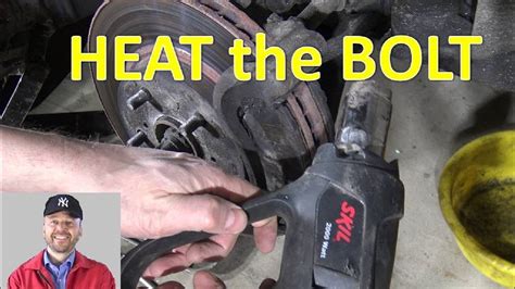 My front brake caliper bolts are stuck on the caliper and i cannot remove them. How to Remove Stuck brake Bolt with Heat Gun - YouTube