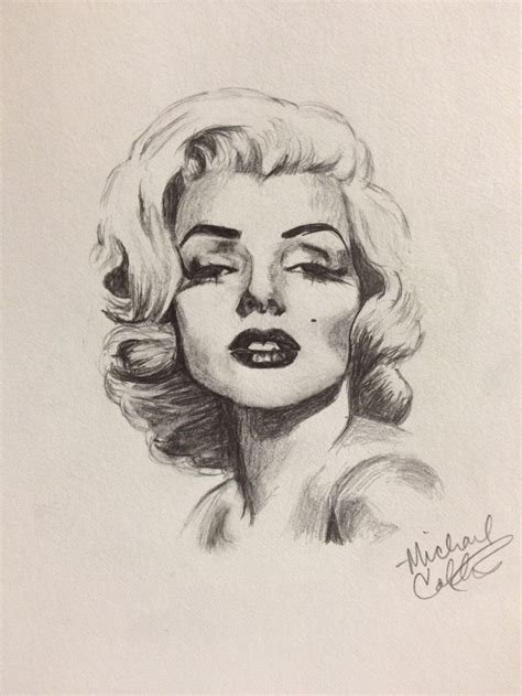 Marilyn Monroe Pencil Sketch