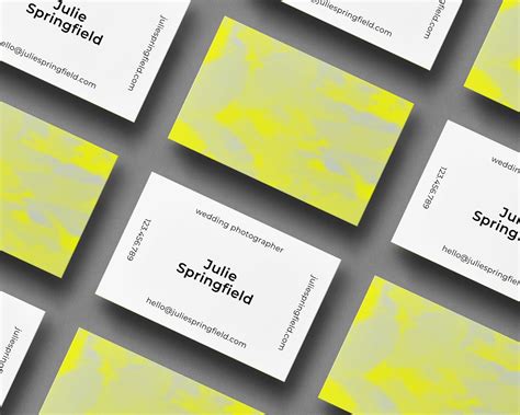 Avery® inkjet microperforated business cards, sure feed™ technology, 2 x 3 1/2, matte white, pack of 1,000. Yellow business card template - instant download ...
