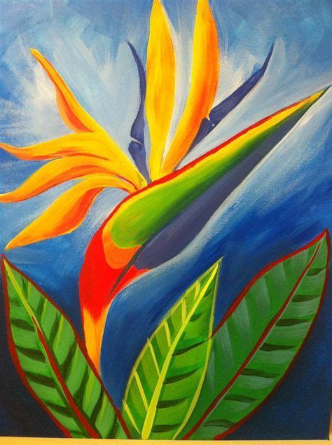 25 Ideas Bird Of Paradise Flower Painting Pictures Paradise Painting