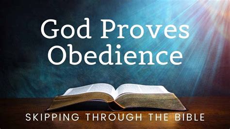 God Proves Obedience Youtube