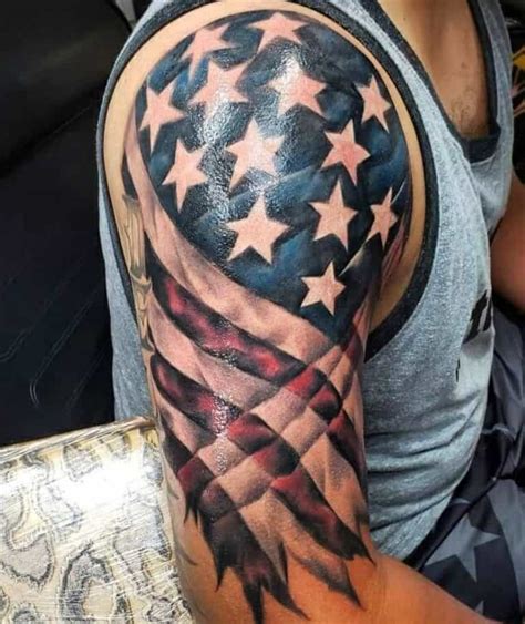 Top 89 American Flag Sleeve Tattoo Ideas 2021 Inspiration Guide