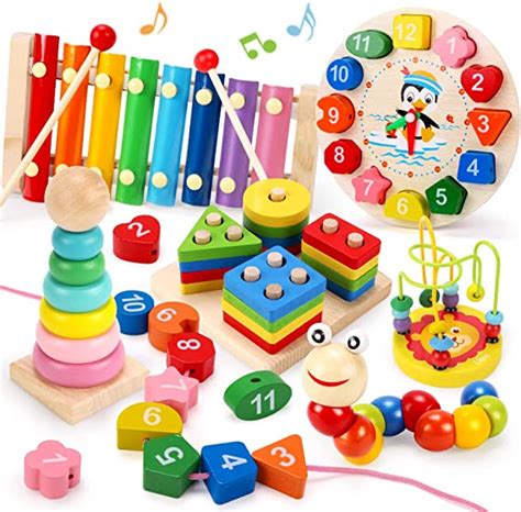 Qizebaby Montessori Toys For 2 Year Old Boys Girls 6pcs