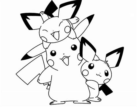 Pichu Coloring Pages At Free Printable Colorings