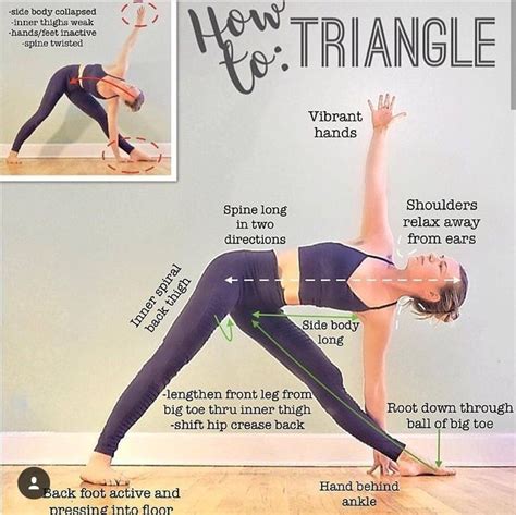 Cues For Triangle Pose Yoga For Beginners Yoga Breathing Ashtanga Yoga