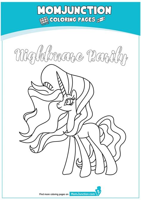 An important job for a pony! Nightmare-Rarity-17 | Coloring pages, Rarity pony ...