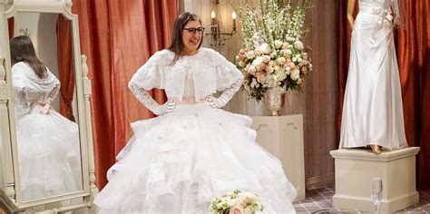 Big Bang Theory Wedding Dress Mayim Bialik Has Mixed Feelings