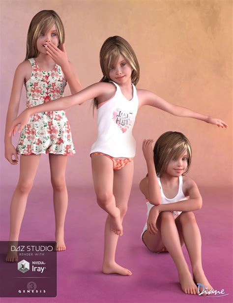 Adorbs Poses For Skyler And Genesis 3 Females ⋆ Freebies Daz 3d