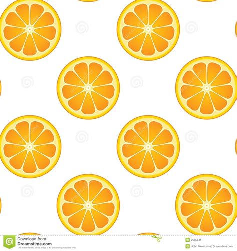 Fruit Patterns Stock Image Seamless Orange Fruit Pattern Orange