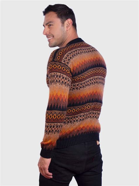 Crewneck Alpaca Sweater For Men Raymi Inti Alpaca Alpaca Clothing