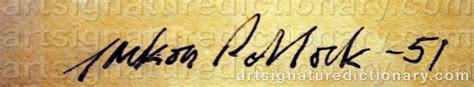 38 Jackson Pollock Signature ~ Elkom Unesa Blog S