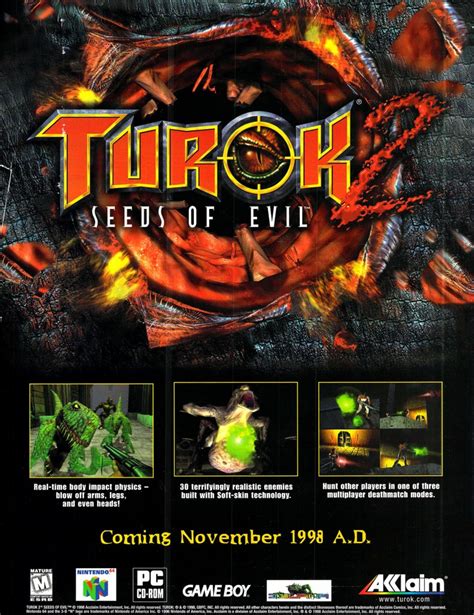 Video Game Ad Of The Day Turok Seeds Of Evil