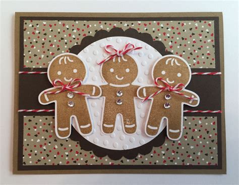 Handmade Gingerbread Card Christmas Gingerbread By Juliespapercrafts On Etsy Gingerbread