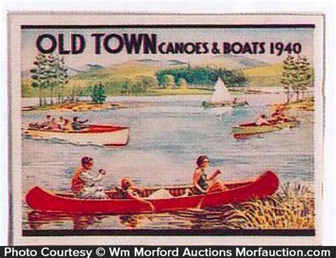 Old Town Canoes Catalog Antique Advertising