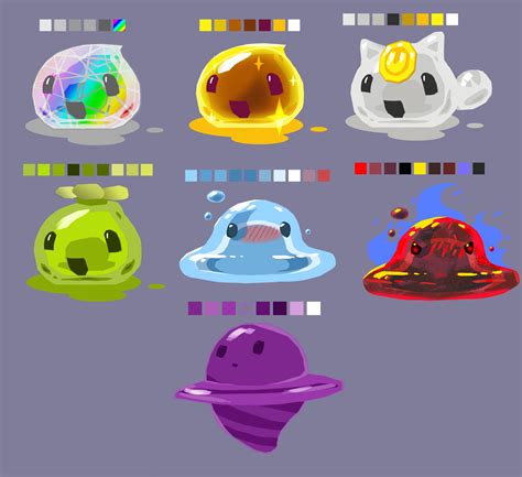 Artstation Some Another Slimes From Slime Rancher Fan Palitres