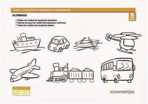 ., a aprobar los formatos y demás documentos mencionados en el reglamento de agencias de. Infantil Recursos Tic- Educación: Conocer los medios de transporte. Fichas escolares para niños