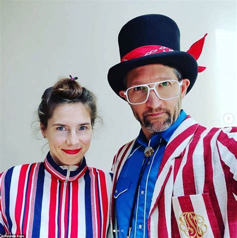 Costumes very much of this world. Psycho frau Amanda Knox ties the knot in 'out of this ...