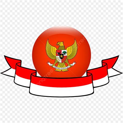 Gambar Ikon Garuda Pancasila Dengan Bendera Indonesia Proklamasi Hari