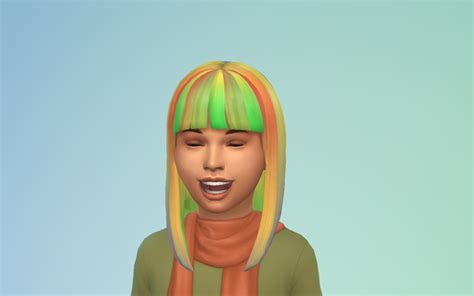 Cute Dyed Hair For Girls Child Only Three Swatches My First Cc