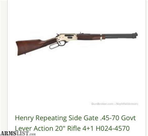 Armslist For Sale Henry 45 70 Lever Action