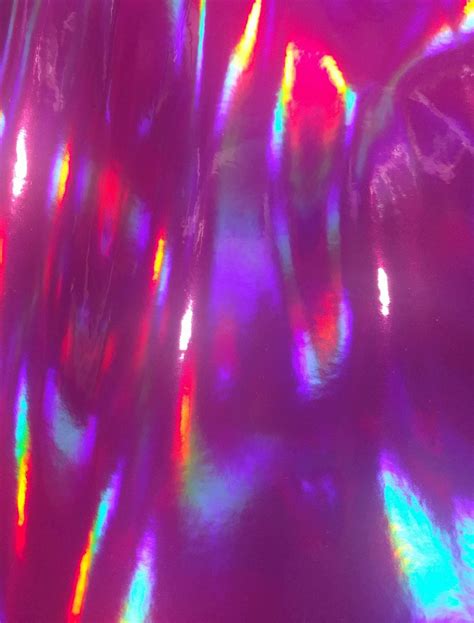 Pink Fuchsia Prismatic Holographic Embroidery Vinyl Etsy