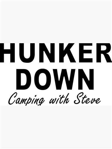 Hunker Down Camping With Steve Cap For Sale By Andromedatechno