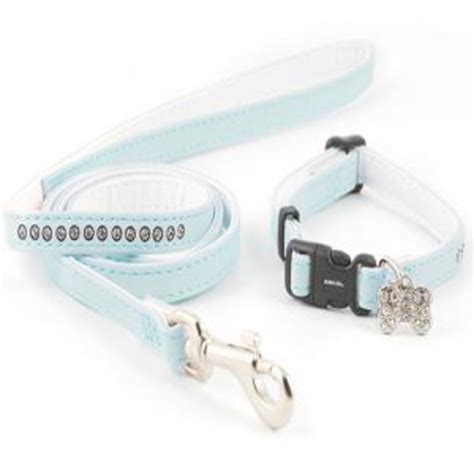 Ancol Puppy Collar And Lead Set Deluxe Baby Pink Or Blue Stefs Pet Pantry