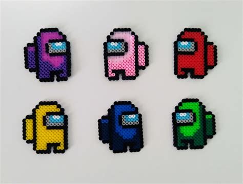 Among Us Pixel Art Pixel Art Pixel Art Pattern Bead Art Images And