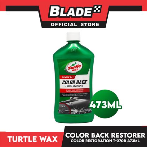 Turtle Wax Renew Rx Color Back Finish Restorer T 270 473ml Shopee