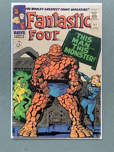 Fantastic Four 51 Classic Cover 1st Negative Zone Marvel Comics 1966