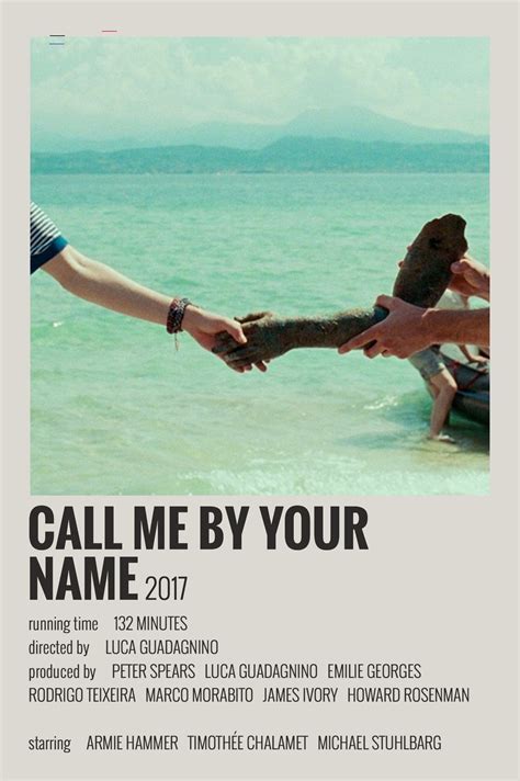 alternative minimalist movie show polaroid poster cmbyn filmposterdesign in 2020 indie